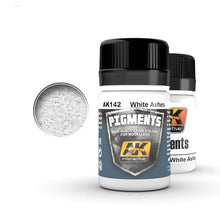 AK White Ashes dry pigment by AK Interactive for realistic snow and ash effects in dioramas and models.