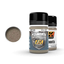 AK City Dirt dry pigment for realistic dirt and dust effects on models, fine texture by AK Interactive.