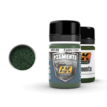 AK Faded Green dry pigment by AK Interactive with fine texture for modeling effects, usable dry or wet.