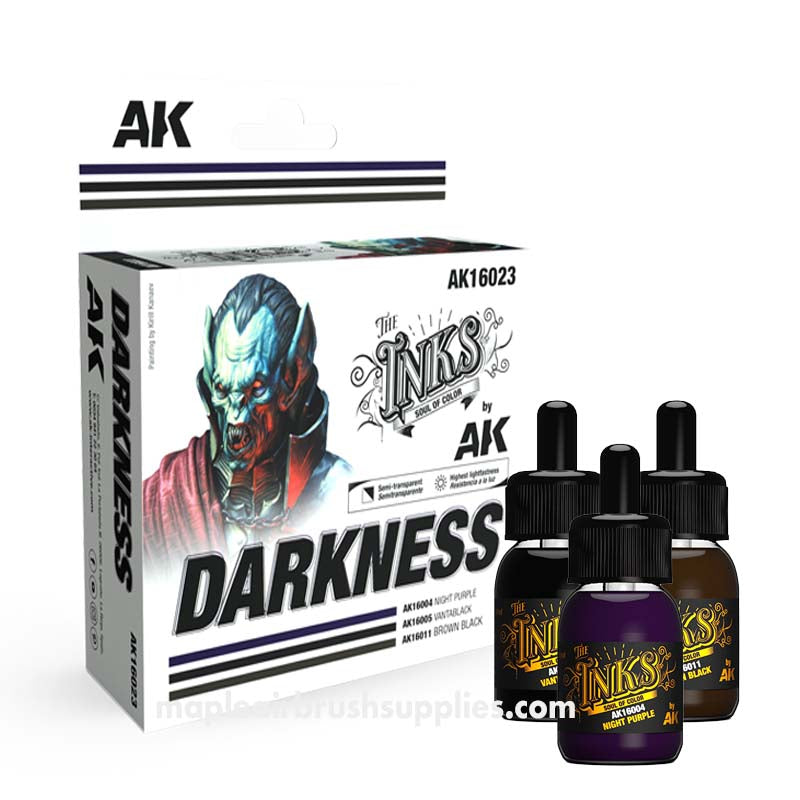 Ak Inks AK 3rd Gen The INKS Darkness set of 3 – Maple Airbrush Supplies