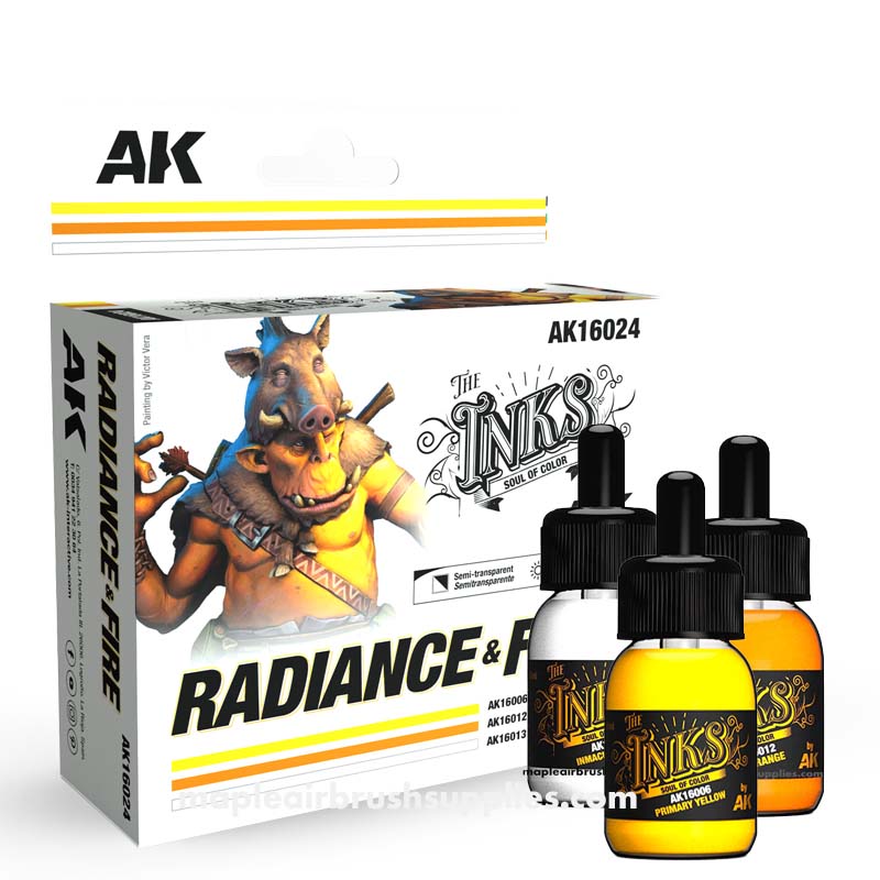 Ak Inks AK 3rd Gen The INKS Radience set of 3 – Maple Airbrush Supplies