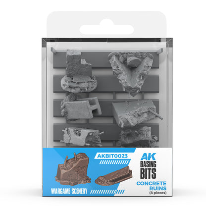 AK Interactive Concrete Ruins - Basing Bits