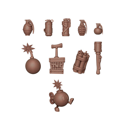 AK Interactive Bombs & Grenades - Basing Bits