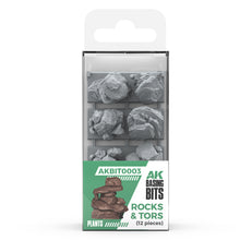 AK Interactive Rocks & Tors - Resin Basing Bits for bases, terrains & diorama