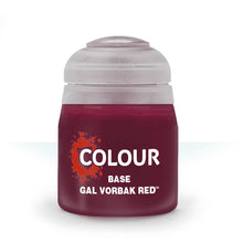 Citadel Base Gal Vorbak Red vivid base paint with smooth application and intense pigmentation in a 12ml pot.