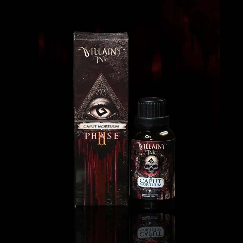 Villainy Inks Phase II Enamel Washes 30ml - Caput Mortuum