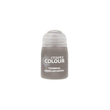 Citadel Technical Agrellan Earth paint bottle designed for enhancing desert and wasteland miniature landscapes.