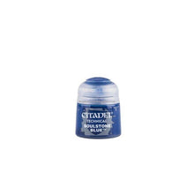 Citadel Technical Soulstone Blue 12ml pot of vibrant blue paint for detailed miniature painting and effects.