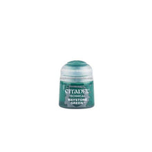 Games Workshop Citadel Technical Waystone Green 12ml paint pot for model weathering and effects.