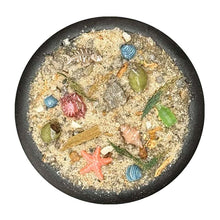 Freebooters Fate Booty Beach is a pre-mixed basing material  created for fast, high-quality miniature bases with a bright coastal look. 