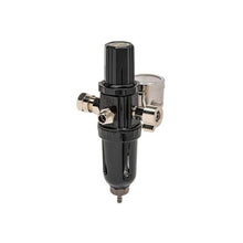 Reg/Trap W/Gauge (IS850) with pressure gauge and regulation valve for controlling air flow in pneumatic systems.