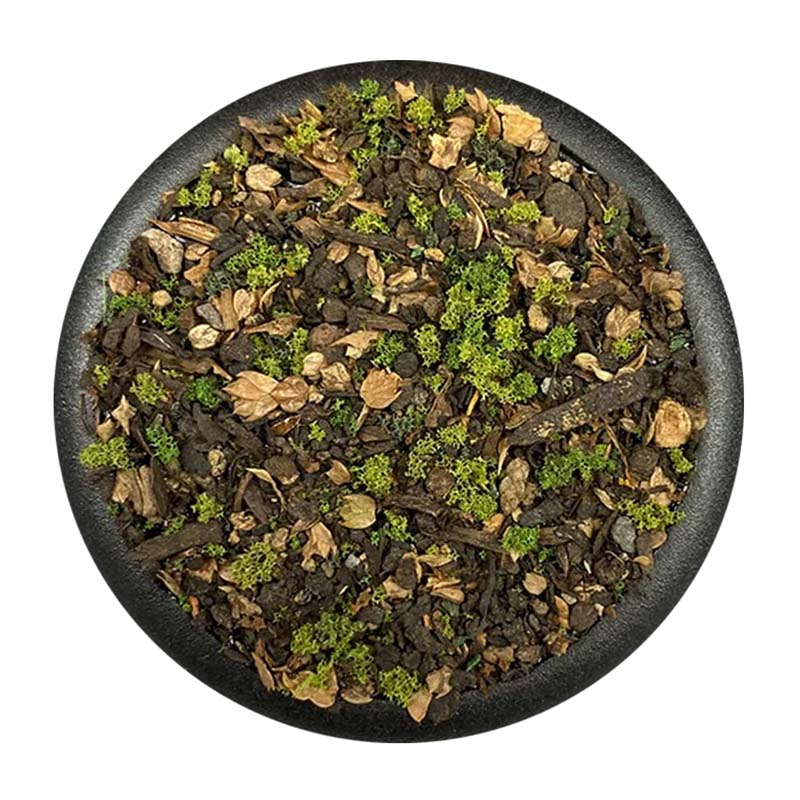 Tales from a Forest Moon is a pre-mixed basing material from our Krautcover Basecovers range, made for quick, high-quality miniature bases with a rich woodland feel