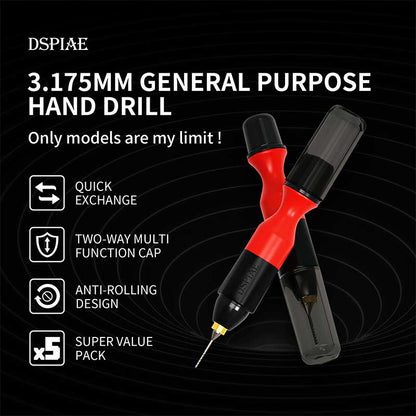 DSPIAE General Purpose Hand Drill functions