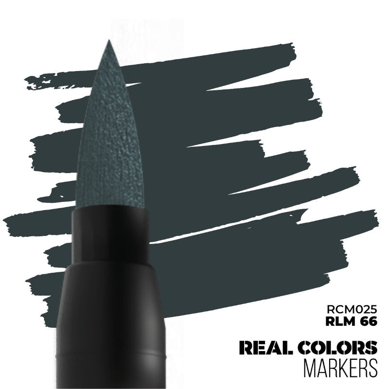 AK Interactive Paint Pens RLM 66 with matte finish, fast drying, waterproof, and excellent adhesion for modeling surfaces.