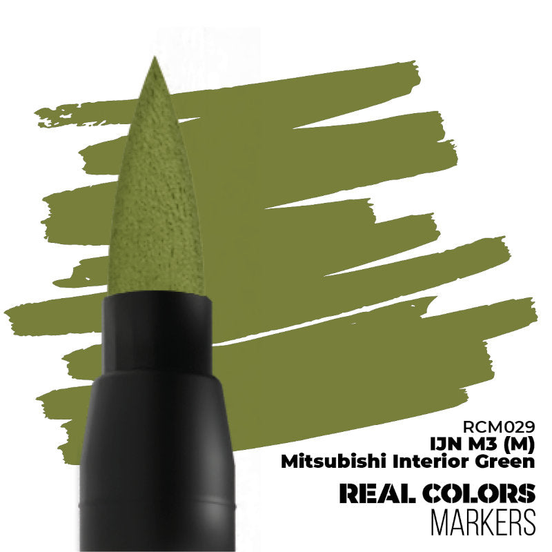 AK Interactive Paint Pens IJN M3 (M) Mitsubishi Interior Green marker with matte, waterproof, fast-drying paint finish