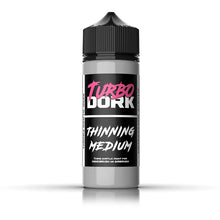 Turbo Dork Thinning Medium 120ml bottle for easy paint flow and smooth application with airbrush or handbrush.