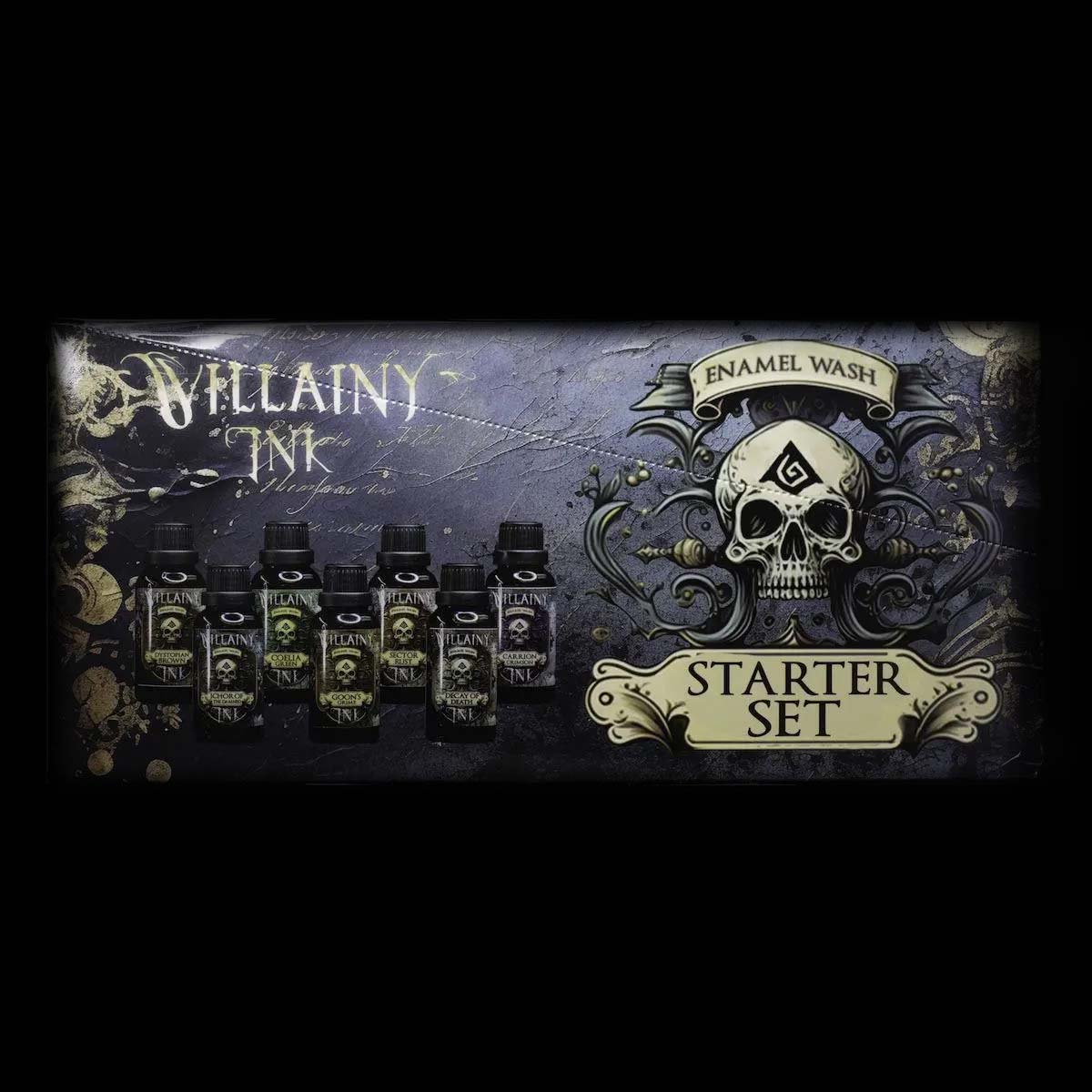 Villainy Inks Enamel Washes 30ml - Phase I Starter Set x7 colors