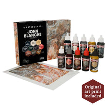 The Army Painter - John Blanche Paint Set - Volume 1 with 10 paints, original art print, and painting guide for grimdark style.