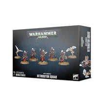 Warhammer 40K Adepta Sororitas Retributor Squad with heavy bolters and armorium cherubs, detailed plastic miniatures set.