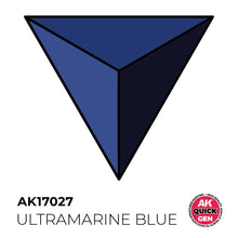 AK Interactive Quick Gen Ultramarine Blue vibrant contrast paint with rich ultramarine shade for models and miniatures.