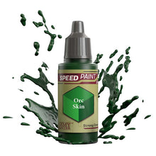 The Army Painter Speedpaint Orc Skin in Strong Green with vibrant one-coat paint and shading effects.