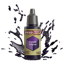 The Army Painter Speedpaint Purple Swarm vivid purple one-coat paint with shading for miniatures in a spill-free dropper bottle.
