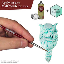 The Army Painter Speedpaint Pastel Seafoam applied on a primed miniature for vibrant, shaded, one-coat painting.