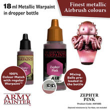 The Army Painter Air Zephyr Pink 18ml metallic airbrush warpaint with mixing balls for smooth application