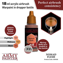 The Army Painter Air Nomad Flesh 18ml acrylic airbrush paint with mixing balls and perfect consistency