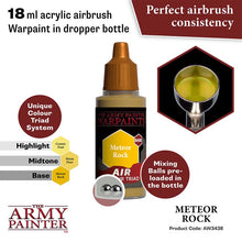 The Army Painter Air Meteor Rock 18ml acrylic airbrush warpaint with perfect consistency and preloaded mixing balls.