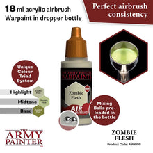 The Army Painter Air Zombie Flesh 18ml acrylic airbrush Warpaint with mixing balls for perfect consistency