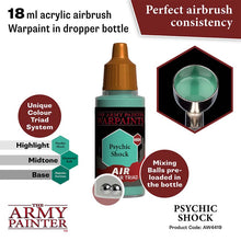 The Army Painter Air Psychic Shock 18ml acrylic airbrush warpaint with mixing balls and perfect consistency.