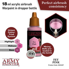 The Army Painter Air Fey Pink 18ml acrylic airbrush warpaint with mixing balls and perfect consistency