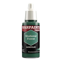 The Army Painter Warpaint Fanatic Medieval Forest acrylic paint in dark greyish green for cool green model bases.