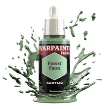 The Army Painter Warpaint Fanatic Forest Faun acrylic paint in pale greyish green with splashing effect.