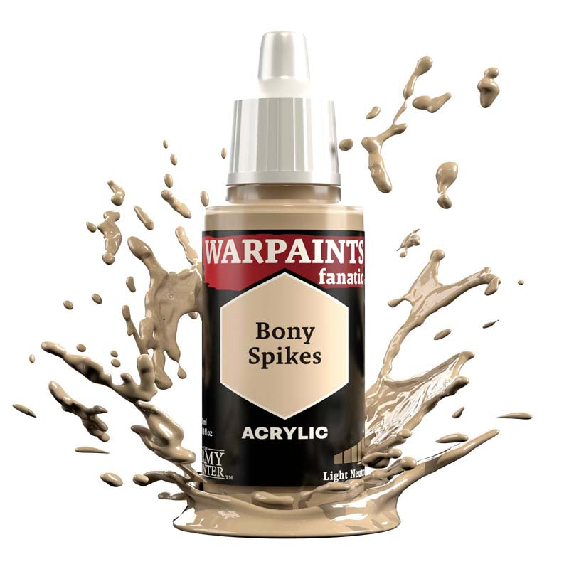 The Army Painter Warpaint Fanatic Boney Spikes acrylic paint in pale yellowish brown neutral tone for miniatures.