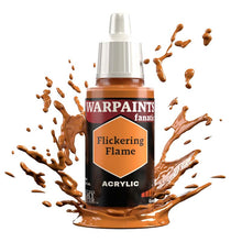 The Army Painter Warpaint Fanatic Flickering Flame acrylic paint in vivid orange with dynamic splash effect