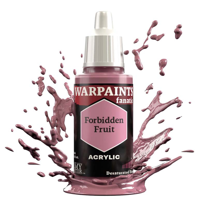 The Army Painter Warpaint Fanatic Forbidden Fruit acrylic paint in light purplish red mid-tone splash detail