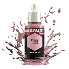 The Army Painter Warpaint Fanatic Figgy Pink acrylic paint bottle with pale purplish red splash detailing