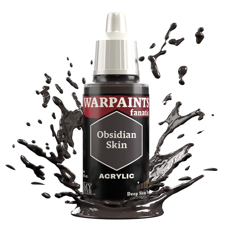 The Army Painter Warpaint Fanatic Obsidian Skin brownish black acrylic paint for deep skin tones and detailed miniature painting