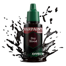 The Army Painter Warpaint Fanatic Effects Dry Blood bottle with splattered realistic coagulated blood texture effects.