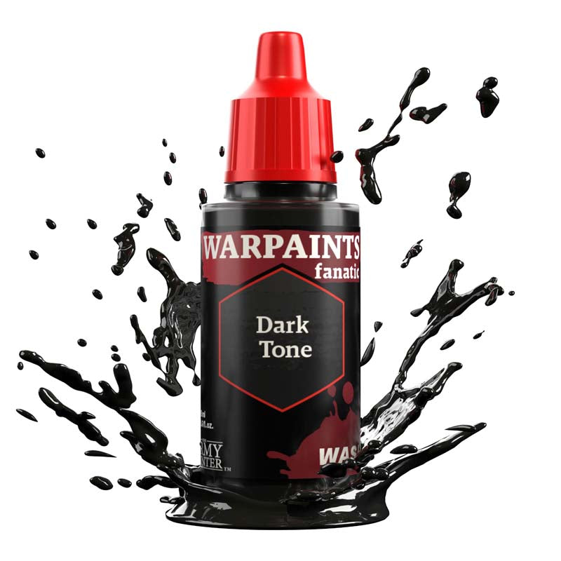 The Army Painter Warpaint Fanatic Wash Dark Tone black wash for shading and detailing miniatures.