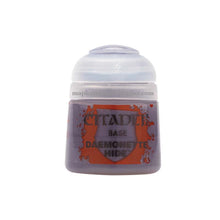 Citadel Base Daemonette Hide 12ml base paint with high pigment for rich, matt coverage ideal for miniature painting foundations.