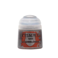 Citadel Base Leadbelcher by Games Workshop, 12ml base paint for smooth durable miniature foundations with matt finish.