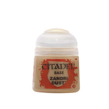 Citadel Base Zandri Dust 12ml pot with high pigment base paint ideal for tabletop miniature painting base coats.