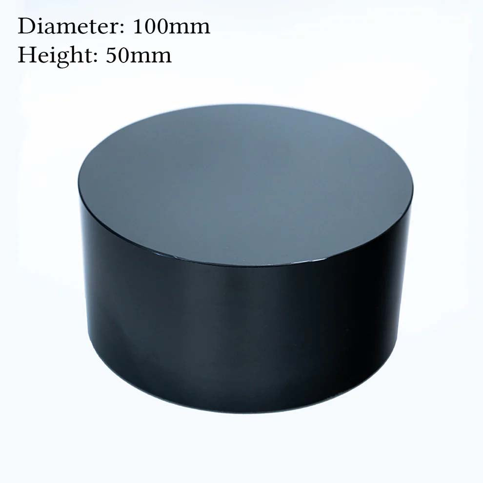 Premium black glass display bases for miniatures