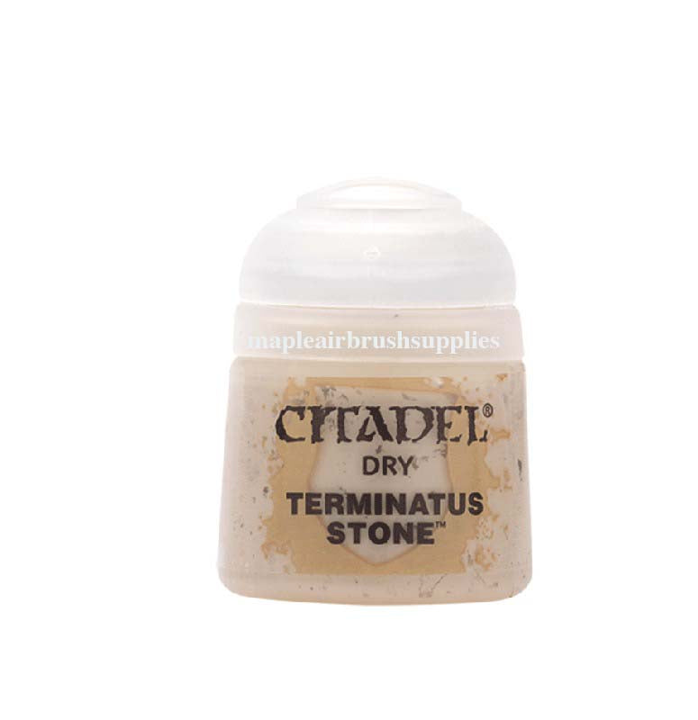 Games Workshop Citadel Dry Terminatus Stone 12ml paint container for miniature modeling and detailing.