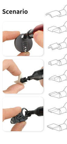 DSPIAE Illusive Shadows Reciprocating Sander showing versatile sanding head attachments and detailed usage demonstration.