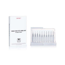 DSPIAE Tungsten Steel Drill Bit Set 10 pieces, sizes 0.3 to 1.2mm, strong cutting force for precise drilling.