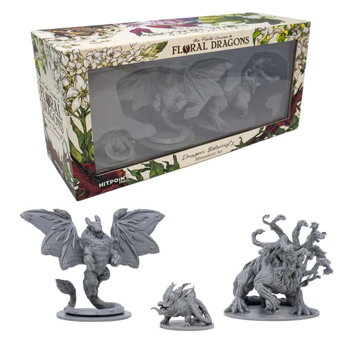 Floral Dragons Miniatures D & D – Dragon Botanist Miniatures Set